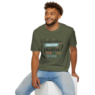 Funny Opinion T-Shirt with playful quote, unisex comfort, and durable cotton fabric