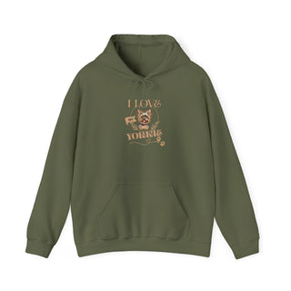 I Love Yorkies Hoodie Sweatshirt