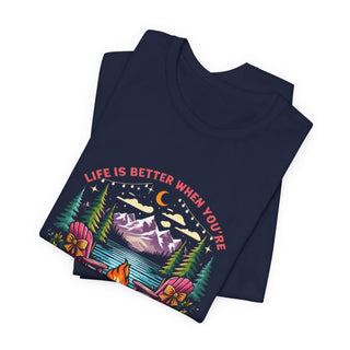 Life Is Better When You’re Glamping Campfire T-Shirt
