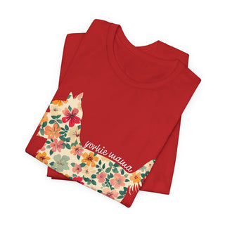 Floral Yorkie Mama T-Shirt
