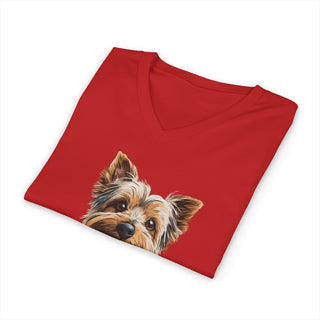 Yorkie Mama V-Neck T-Shirt