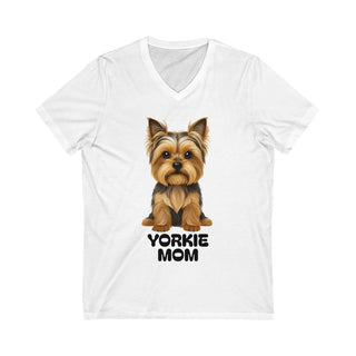Yorkshire Terrier Mom V-Neck T-Shirt