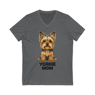 Yorkshire Terrier Mom V-Neck T-Shirt