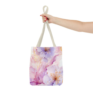 Pastel Purple Blossom Tote Bag