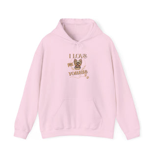 I Love Yorkies Hoodie Sweatshirt