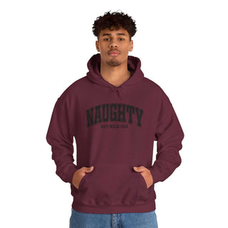 Naughty But Nice-ish Hoodie sweatshirt with adjustable hood and kangaroo pocket in cotton-polyester blend