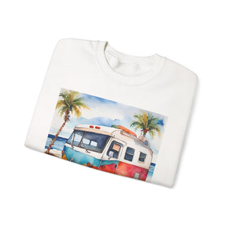 Retro Beach Van Camping Sweatshirt