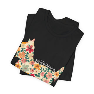 Floral Yorkie Mama T-Shirt