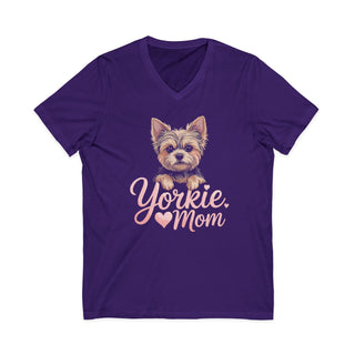 Yorkie Mom V-Neck T-Shirt