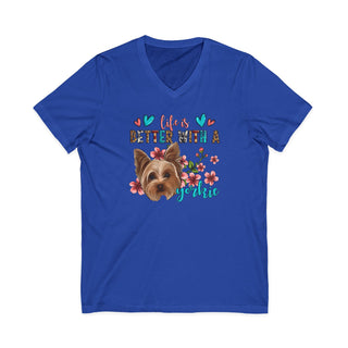 Life Is Better With A Yorkie V-Neck T-Shirt