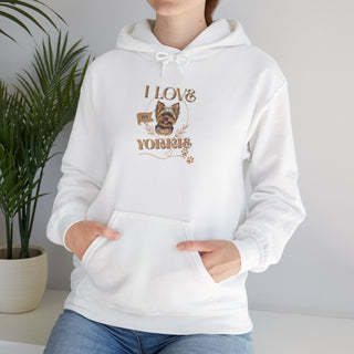 I Love Yorkies Hoodie Sweatshirt