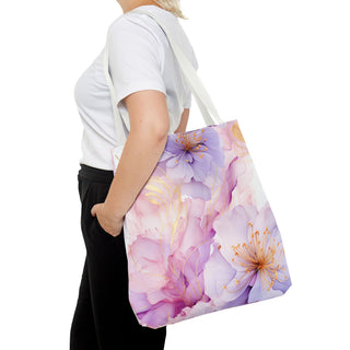 Pastel Purple Blossom Tote Bag