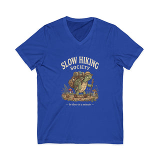 Slow Hiking Society V-Neck T-Shirt