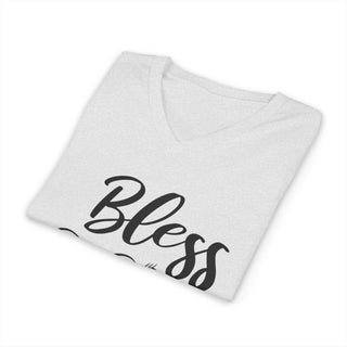 Bless Your Heart V-neck t-shirt in soft cotton with stylish retail fit and breathable fabric
