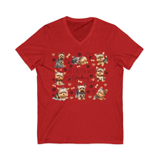 Yorkie Lover V-Neck T-Shirt