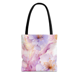 Pastel Purple Blossom Tote Bag