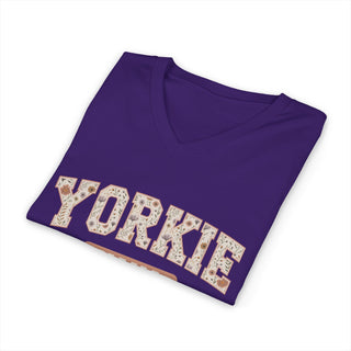 Yorkie Mama V-Neck T-Shirt
