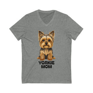 Yorkshire Terrier Mom V-Neck T-Shirt
