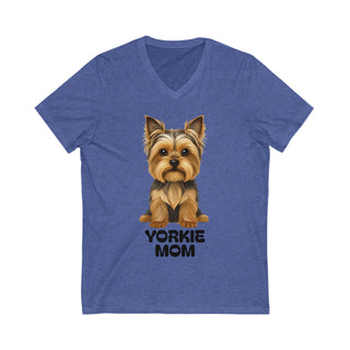 Yorkshire Terrier Mom V-Neck T-Shirt