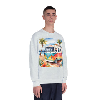 Vintage VW Camper Beach Crewneck Sweatshirt