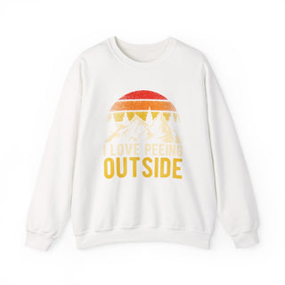 I Love Peeing Outside Retro Camping Crewneck