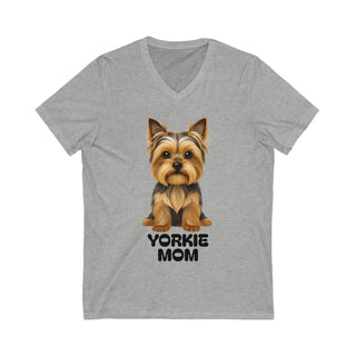Yorkshire Terrier Mom V-Neck T-Shirt