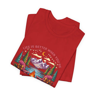 Life Is Better When You’re Glamping Campfire T-Shirt