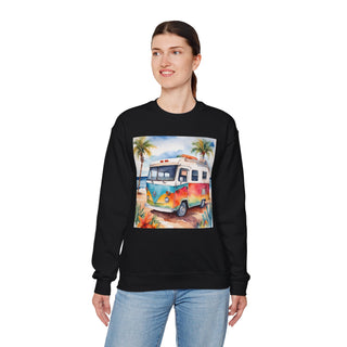 Retro Beach Van Camping Sweatshirt