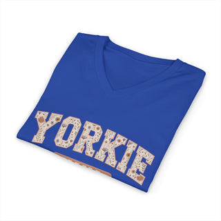 Yorkie Mama V-Neck T-Shirt