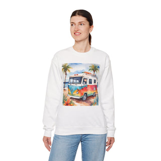 Retro Beach Van Camping Sweatshirt