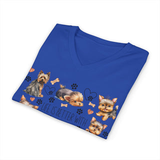 Yorkie Lover V-Neck T-Shirt