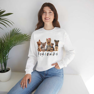 Fur-iends Dog Hoodie sweatshirt with cozy crewneck and dog motif, available in sizes S to 4XL