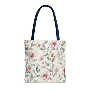 Blush Watercolor Floral Tote Bag