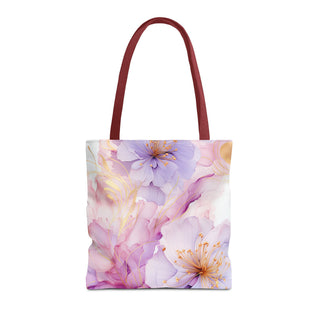 Pastel Purple Blossom Tote Bag