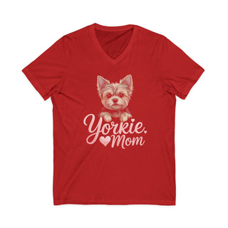 Yorkie Mom V-Neck T-Shirt