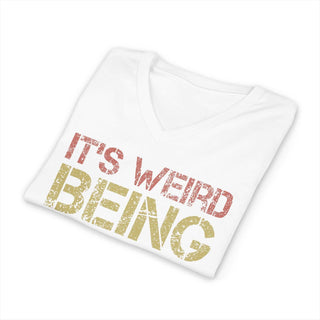 It's Weird Being the Same Age as Old People V-neck T-shirt in cotton with stylish silhouette