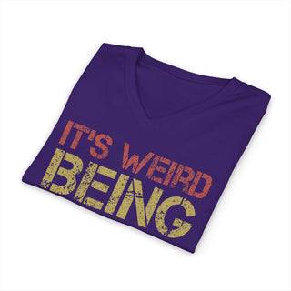 It's Weird Being the Same Age as Old People V-neck T-shirt, lightweight cotton, stylish silhouette