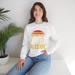 I Love Peeing Outside Retro Camping Crewneck