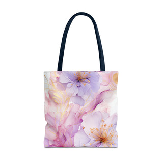 Pastel Purple Blossom Tote Bag