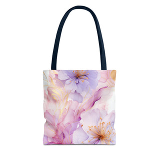 Pastel Purple Blossom Tote Bag