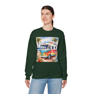 Retro Beach Van Camping Sweatshirt
