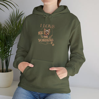 I Love Yorkies Hoodie Sweatshirt