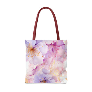 Pastel Purple Blossom Tote Bag