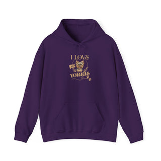 I Love Yorkies Hoodie Sweatshirt