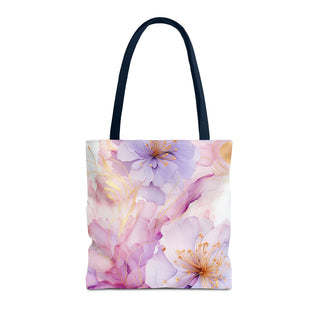 Pastel Purple Blossom Tote Bag