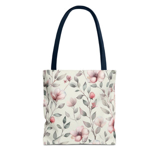 Blush Watercolor Floral Tote Bag