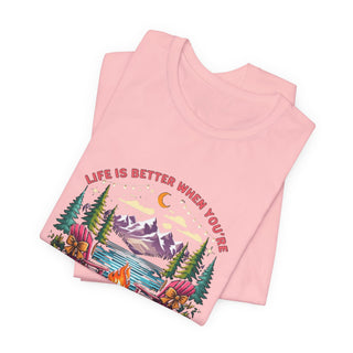 Life Is Better When You’re Glamping Campfire T-Shirt