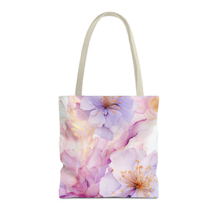 Pastel Purple Blossom Tote Bag