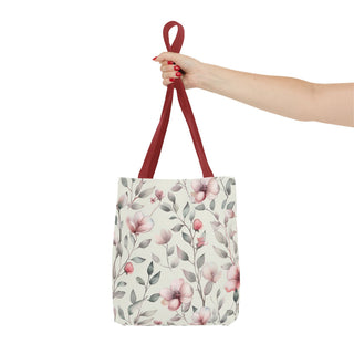 Blush Watercolor Floral Tote Bag