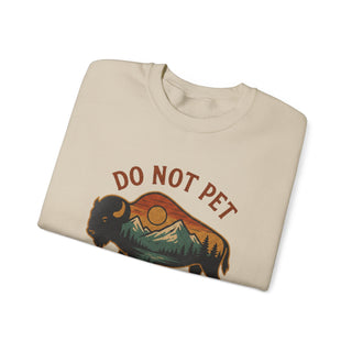 Do Not Pet The Fluffy Cows Camping Crewneck Sweatshirt